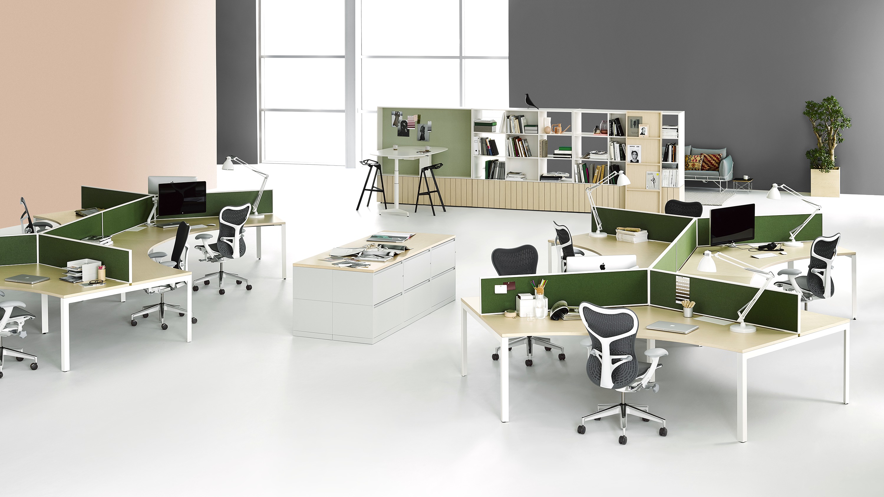 办公屏风|屏风工作站|办公家具|球友会（中国）家具|Layout Studio 开放式办公区